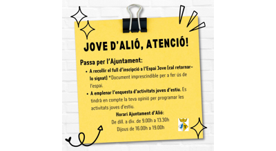 Inscripcions Espai Jove